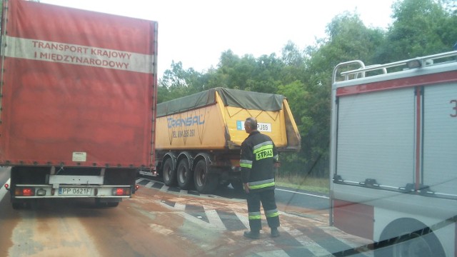 Golęczewo: Zderzyły się dwa samochody ciężarowe