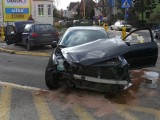 Pogodno: Audi a3 zderzyło się z golfem, dwóch rannych [zdjęcia]