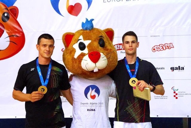 Paweł Pietryja i Miłosz Bochat - najlepszy badmintonowy debel studentów w Europie.