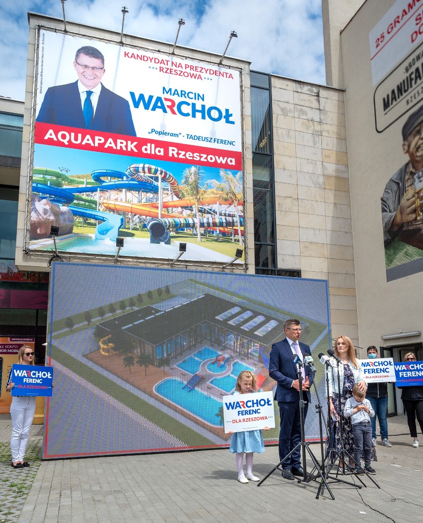 Kandydat na prezydenta Marcin Warchoł o aquaparku dla Rzeszowa