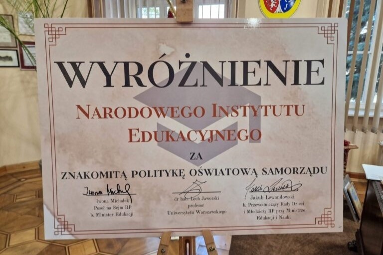 Gmina Głubczyce została wyróżniona przez Narodowy Instytut...
