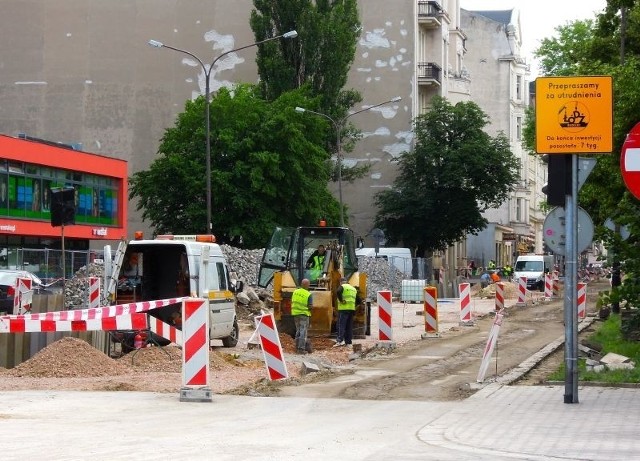 Na ul. Tuwima prace już trwają.