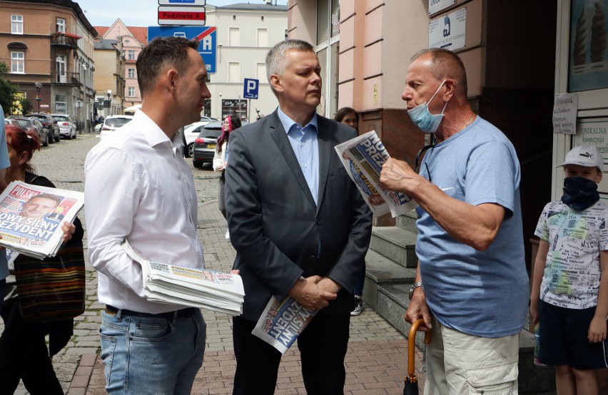 Na zaproszenie posła Tomasza Szymańskiego do Grudziądza w...