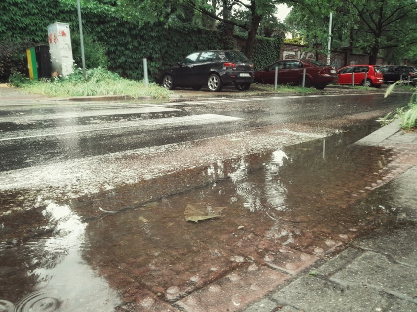 Katowice zalane podczas gwałtownej ulewy