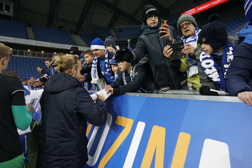 Podczas meczu Lech Poznań - Wisła Płock (2:1) atmosfera na...