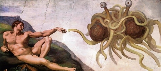 Według pastafarian świat stworzył... Latający Potwór Spaghetti