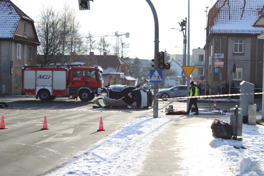 Śmiertelny wypadek na ulicy Szczecińskiej w Słupsku.