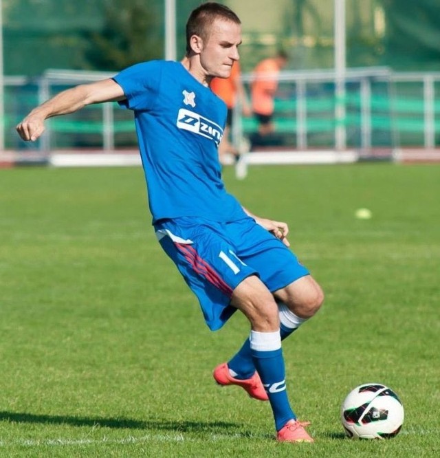 Damian Nogaj w ostatnim meczu zdobył dwie bramki dla Wisły Sandomierz. 