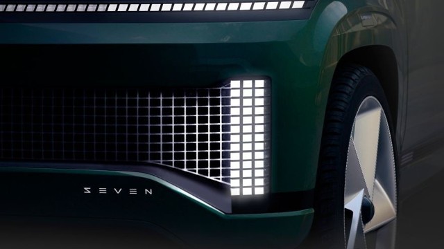 Hyundai Seven Design modelu SEVEN zapowiadają przyszłego SUV-a Hyundaia z napędem elektrycznym. Auto powstało na platformie  E-GMP. Fot. Hyundai