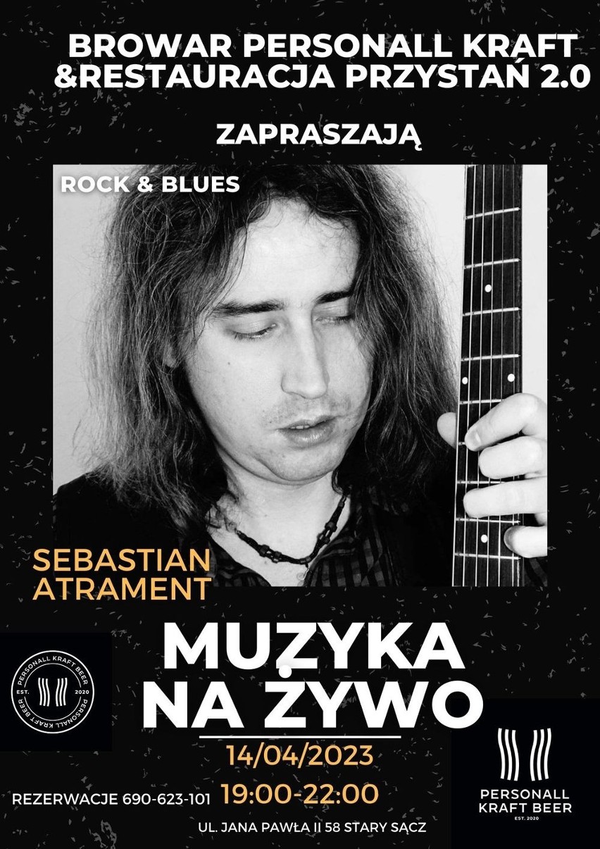 STARY SĄCZ
Piątek - 14 kwietnia
Koncert Sebastiana Atramenta