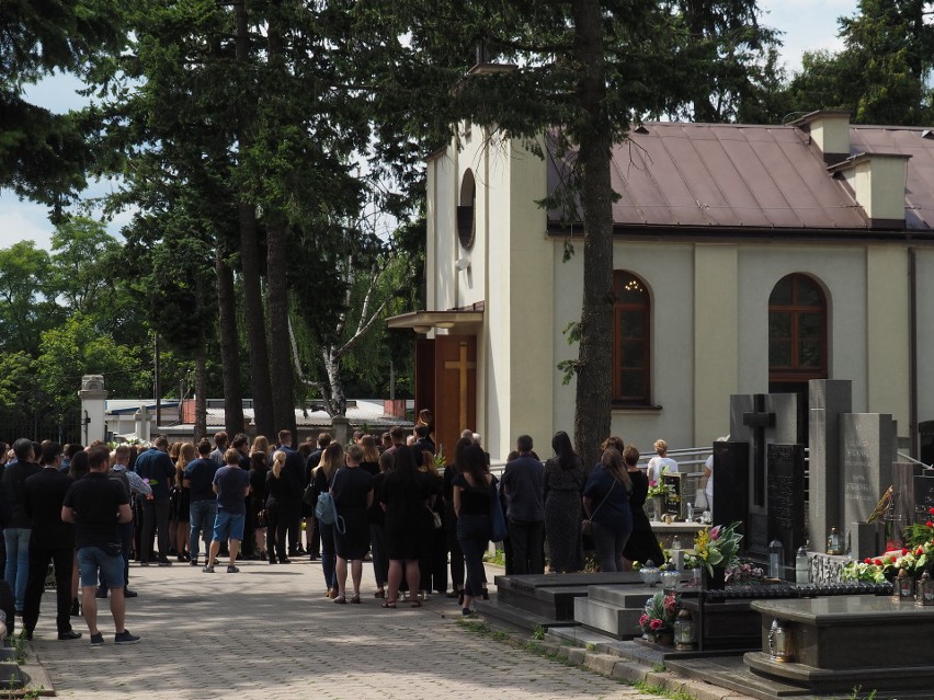 Pogrzeb Konrada Domagały, pracownika Filharmonii Łódzkiej na Zarzewie w Łodzi