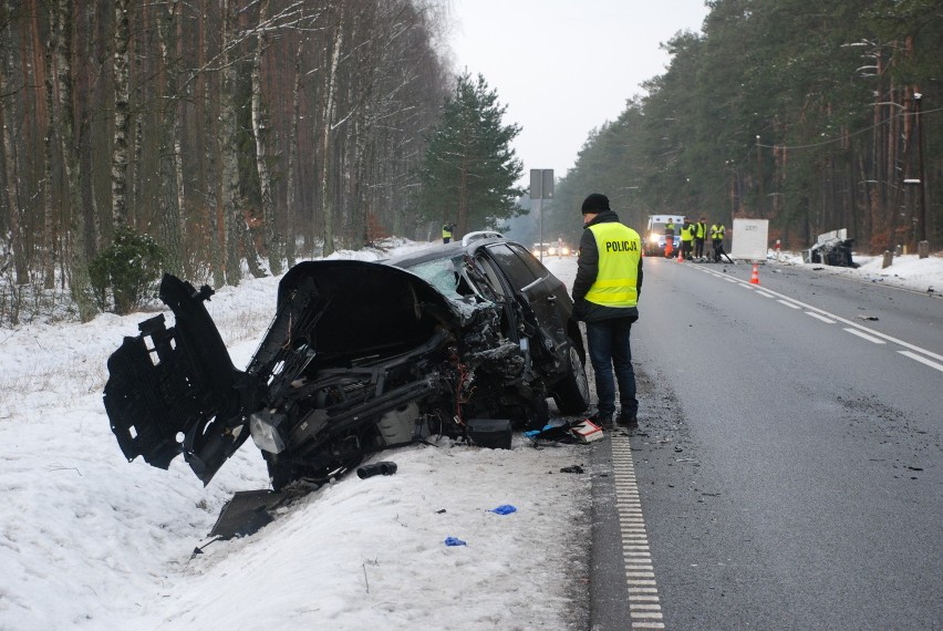 Kaliska Kościerskie - śmiertelny wypadek na drodze krajowej...
