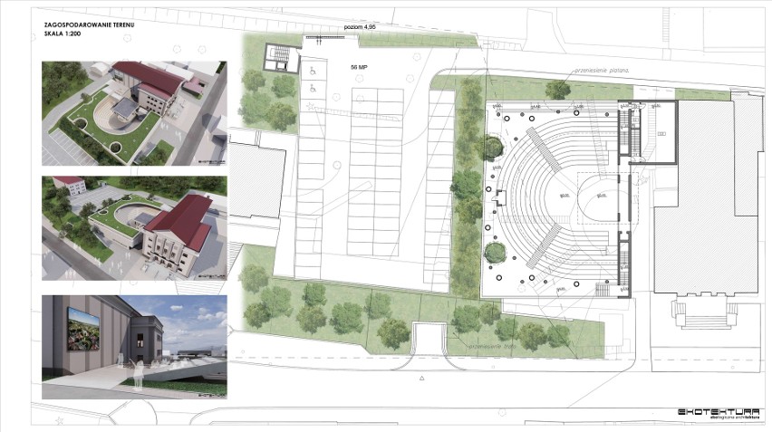 Koncepcja przyszłego amfiteatru w Miechowie