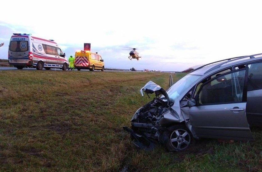 Wypadek na A2 pod Nowym Tomyślem