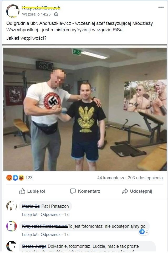 Minister z neonazistą ramię w ramię?...