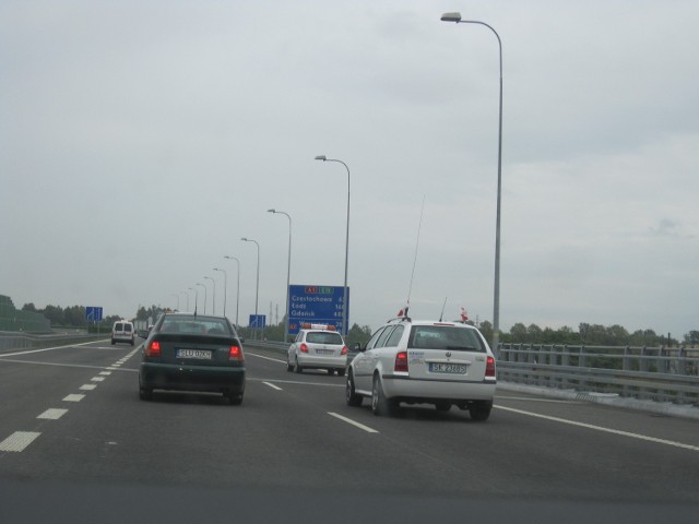 Autostrada A1 do Pyrzowic otwarta od strony Katowic! Pierwszy jazda 1 czerwca 2012