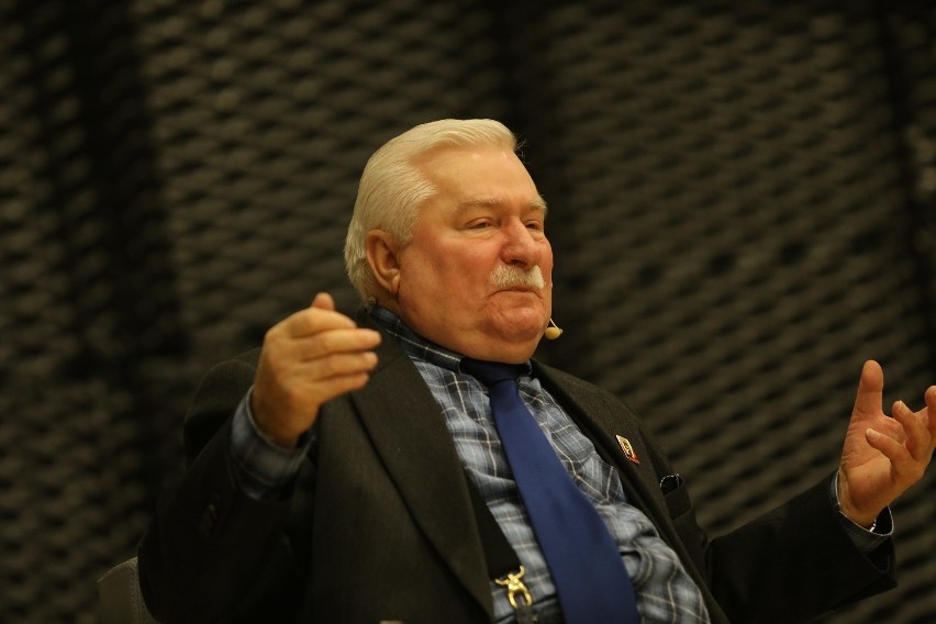 Lech Wałęsa w Katowicach na zaproszenie KOD-u