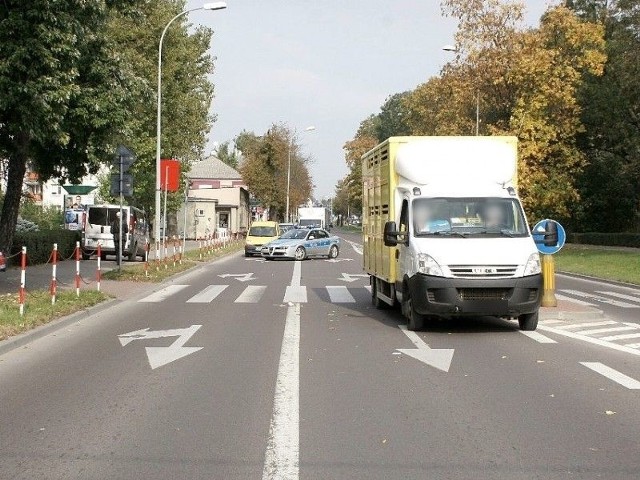 Potrącenie na przejściu przez al. Legionów