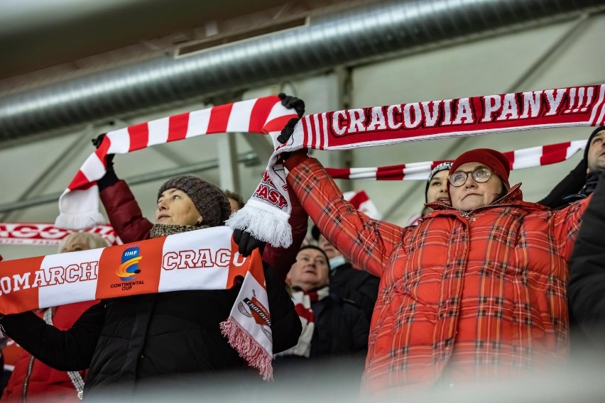 Kibice na meczu Comarch Cracovia - Re-Plast Unia (25.01.22)
