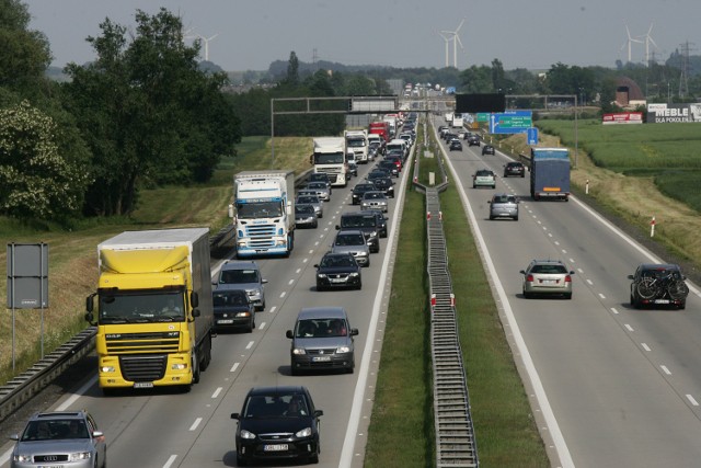 Tak dziś, 29.05.2016, około godz. 16 wyglądał korek na autostradzie A4 na wysokości Legnicy