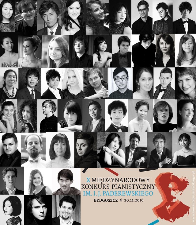 W X Międzynarodowym Konkursie Pianistycznym im. I. J. Paderewskiego w Bydgoszczy weźmie udział  50 pianistów z 19 krajów świata