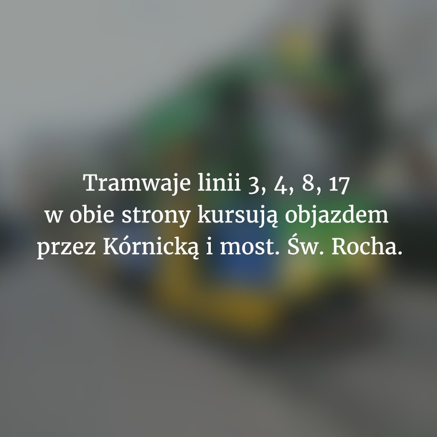 W nocy z 4 na 5 maja w centrum Poznania uszkodzony został...