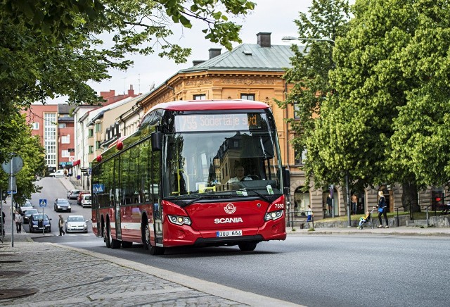 Hybrydowy autobus z fabryki Scania w Słupsku