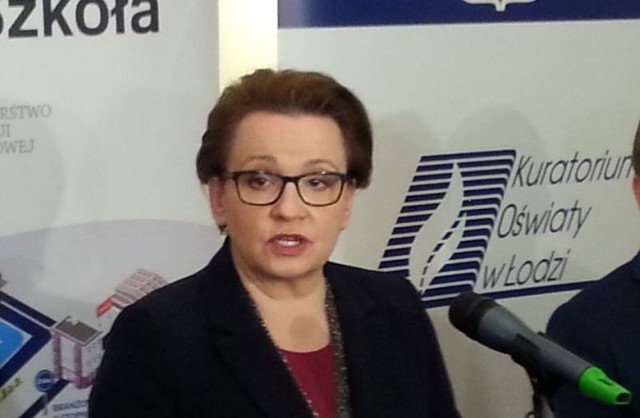 Minister Anna Zalewska w Łodzi