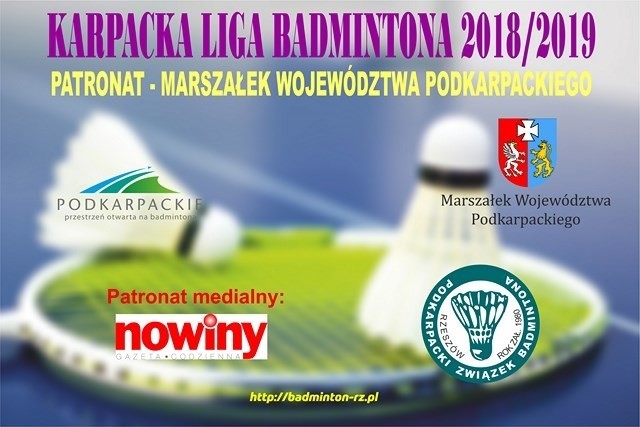 Karpacka 1 Liga Badmintona * turniej II rundy rozgrywek,...