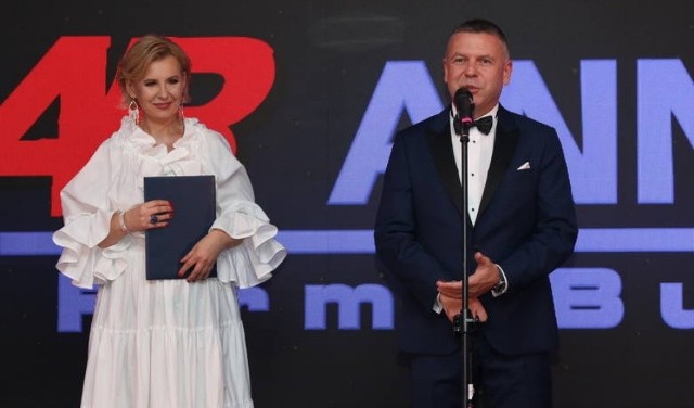 Anna i Zbigniew Bartelowie - twórcy firmy na jubileuszu 20-lecia