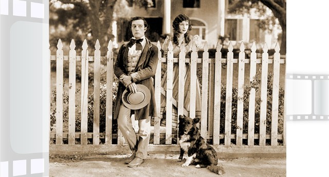 Buster Keaton - obok Chaplina i Lloyda największy komik niemego kina - film „Rozkosze gościnności” wyreżyserował i w nim też zagrał