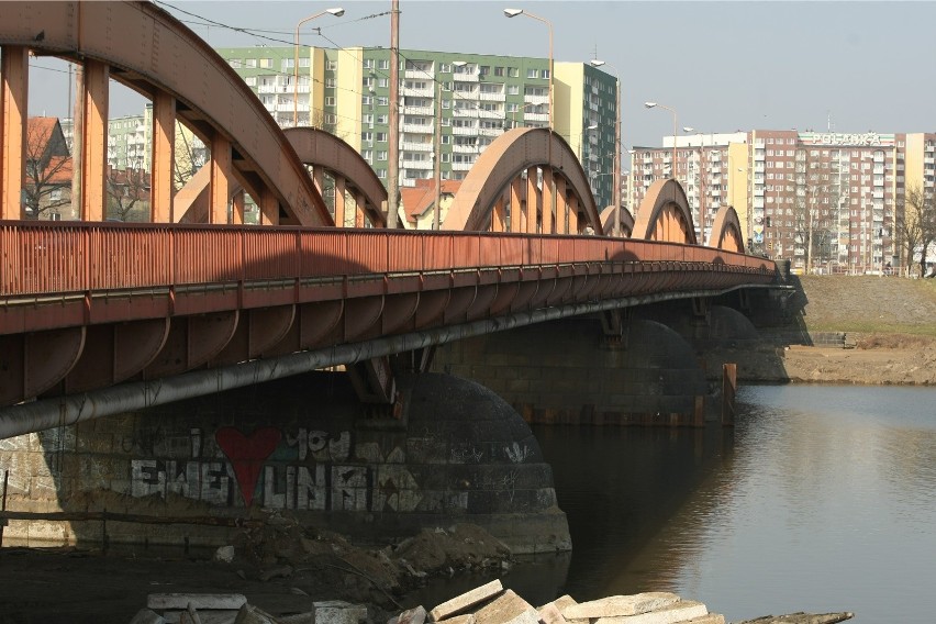 09.03.2014 wroclaw most trzebnicki odra remont most sie...