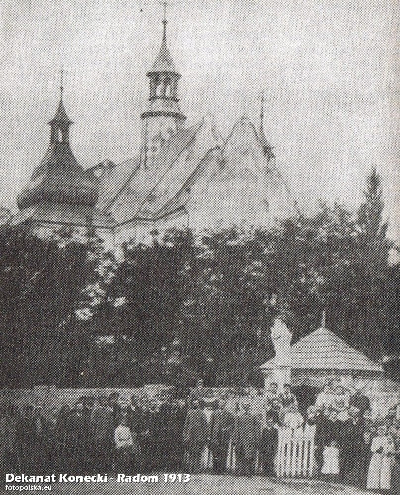 1904 , Kościół w 1904 roku w Gowarczowie