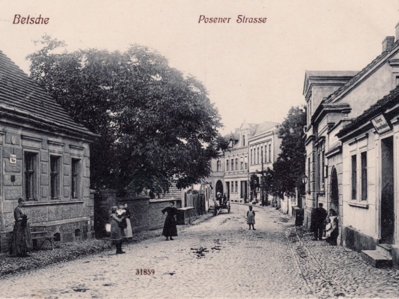 Tak wyglądała ulica Poznańska na początku XX w.
