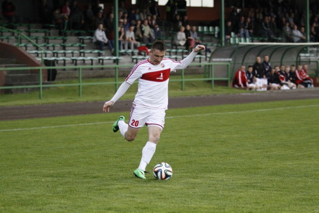 Zdobywca gola dla Ruchu - Mateusz Szatkowski.