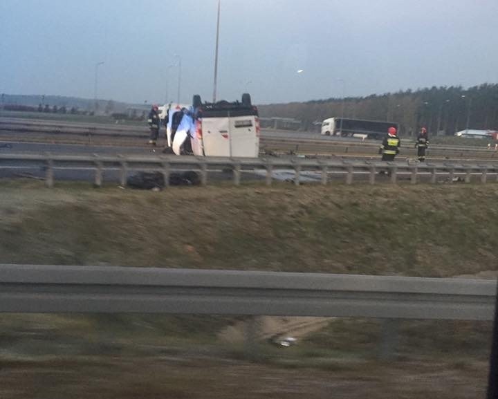 Śmiertelny wypadek na drodze S3. Zderzyły się dwa busy