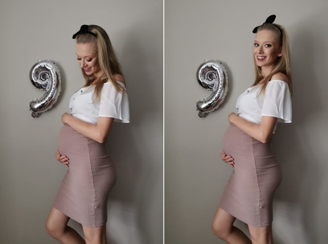 Amanda Słonimska tak zaakcentowała ostatni miesiąc cąży.