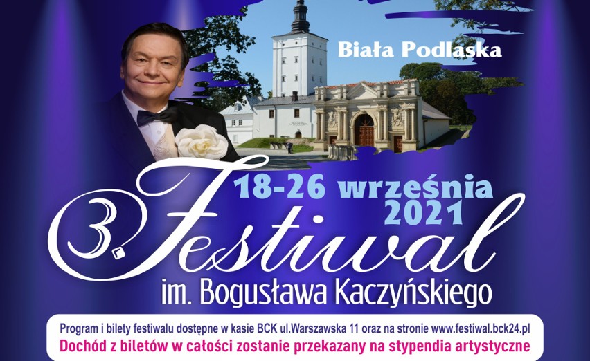 3. Festiwal im. Bogusława Kaczyńskiego. W Białej Podlaskiej wystąpią wspaniali muzycy. Katarzynę Moś zastąpi Kasia Cerekwicka [AKTUALIZACJA]