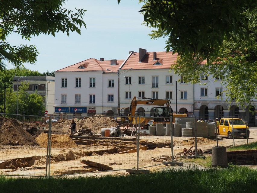 Trwa rewitalizacja historycznego Starego Rynku w Łodzi, przy...