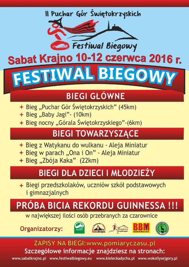 W czerwcu odbędzie się drugi Festiwal Biegowy - Puchar Gór Świętokrzyskich