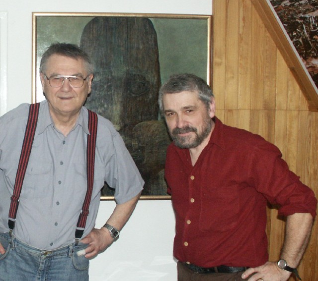 Zdzisław Beksiński i Wiesław Banach, ok. 2001 r.