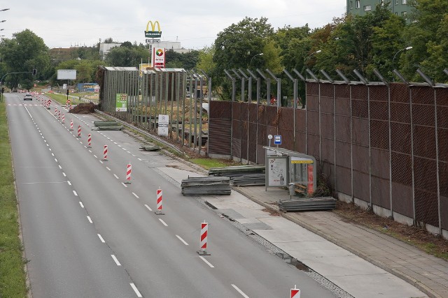 Budowa linii tramwajowej na Górkę Narodową, rejon ulicy Opolskiej