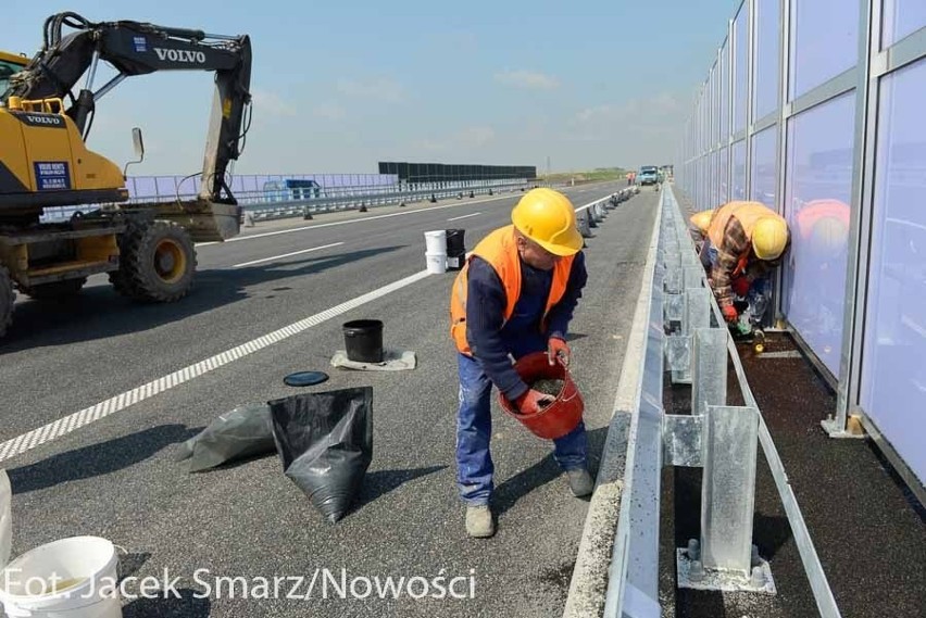 Autostrada A1 do Łodzi przed otwarciem