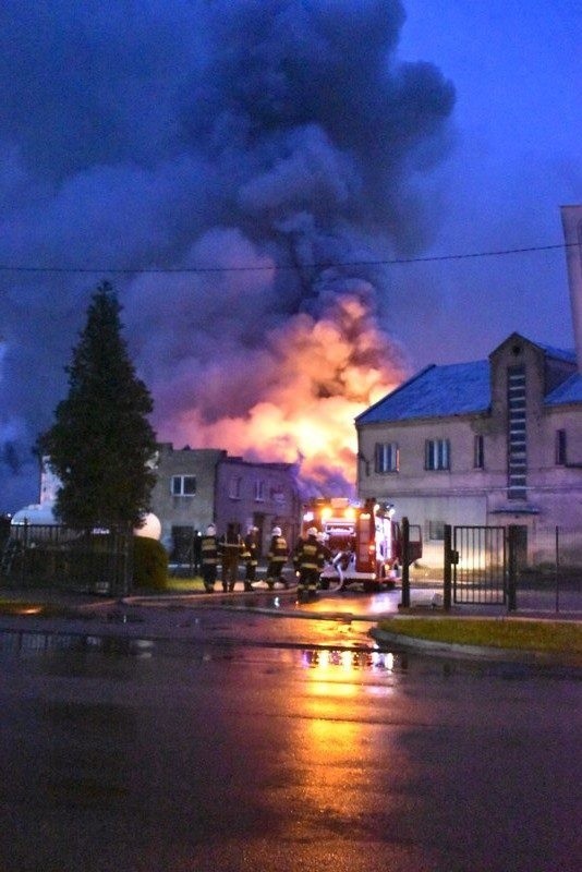 Pożar w Kłobucku przy ul. Zamkowej