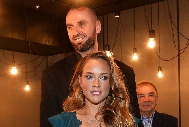 Marcin Gortat i Alicja Bachleda-Curuś....