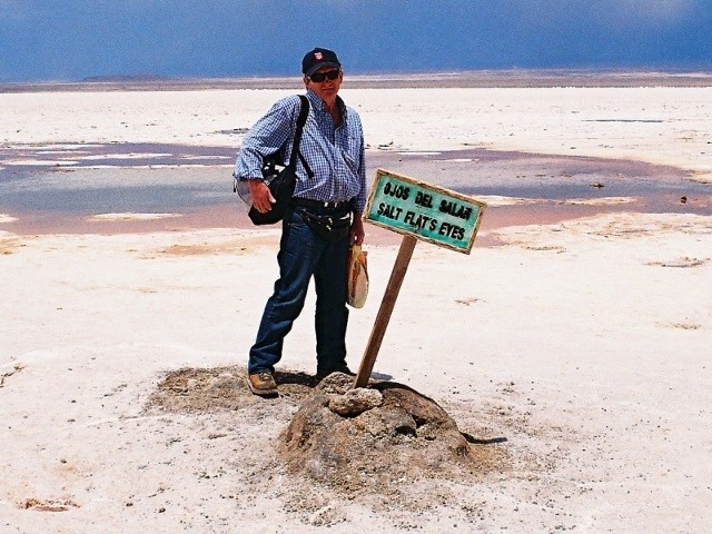 Na trasie podróży Piotra Dudkina była m.in. słona pustynia w Boliwii.