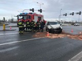 Wypadek w Opolu. Renault zderzyło się z oplem na skrzyżowaniu ulicy Częstochowskiej z obwodnicą 