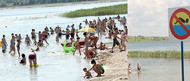 Na strzeżonym kąpielisku przy Zalewie Machowskim w Tarnobrzegu było wczoraj tłumnie. Niektórzy jednak kąpali się tam, gdzie byli poza zasięgiem wzroku ratownika.