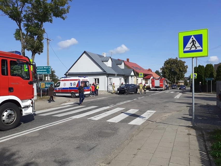 Narewka. Wypadek na skrzyżowaniu ulic Hajnowskiej i...