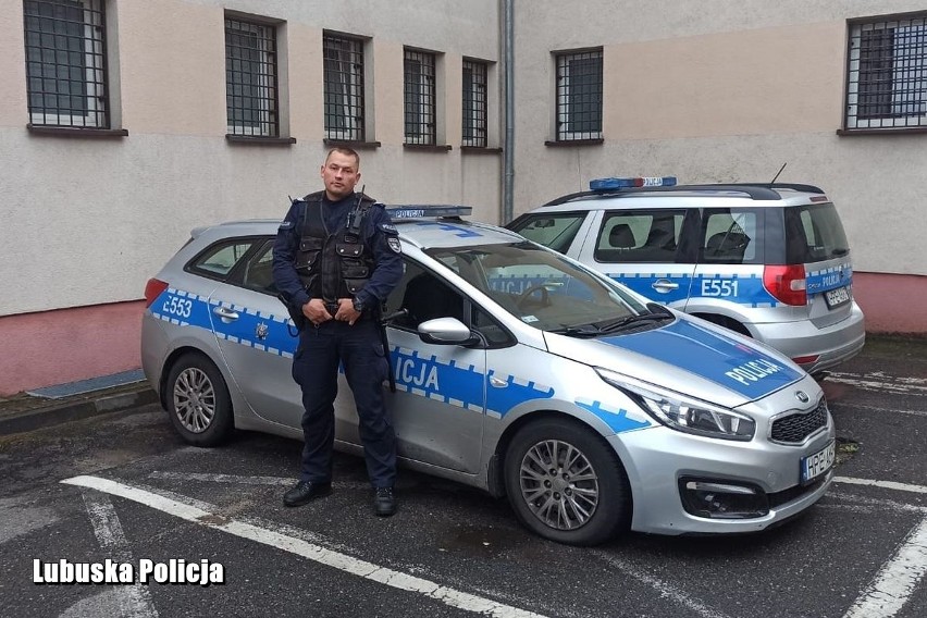 Policjanci z Gubina pomogli kobiecie, która została...